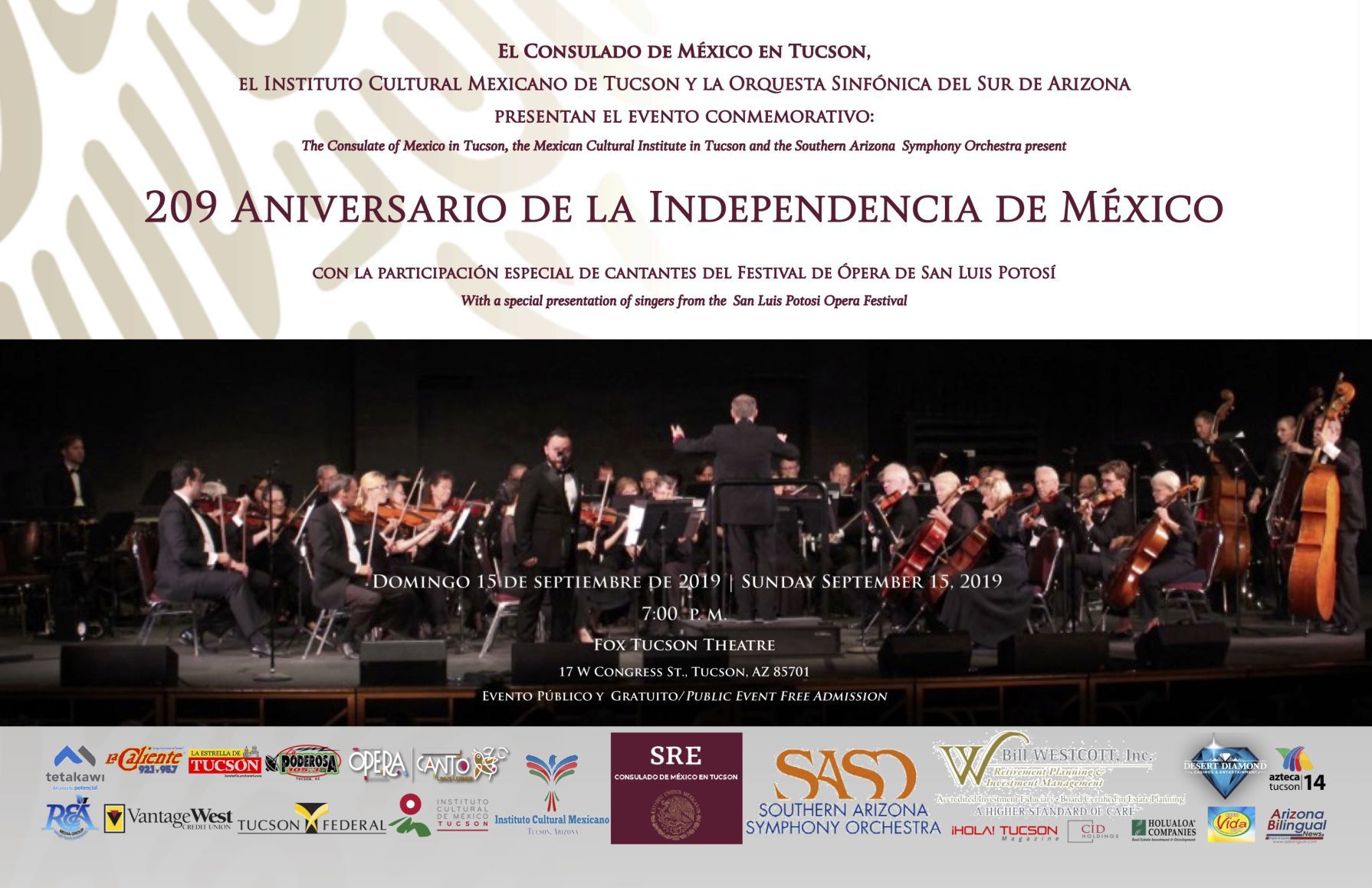 Concierto por la Independencia de México 2019